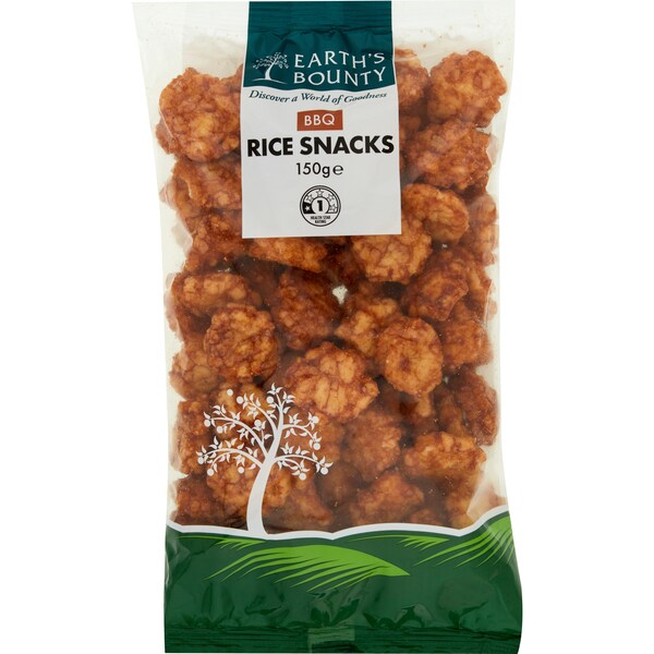 Earth's Bounty BBQ Rice Snacks 150g