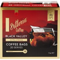 Vittoria Black Valley Coffee Bags Extra Strong