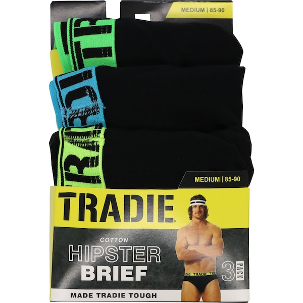 Tradie Men's Hipster Brief Medium 3 pack