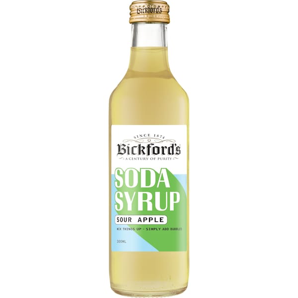 Bickford's Soda Syrup Sour Apple 300mL