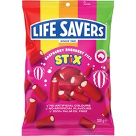 Life Savers Raspberry Sherbert Fizz Stix Lollies