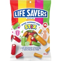 Life Savers Mixed Sherbert Fizz Stix Lollies