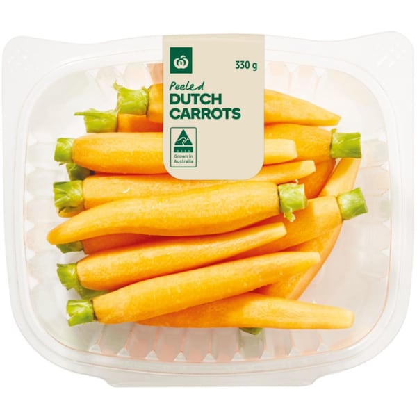 Woolworths Peeled Dutch Carrots  330g