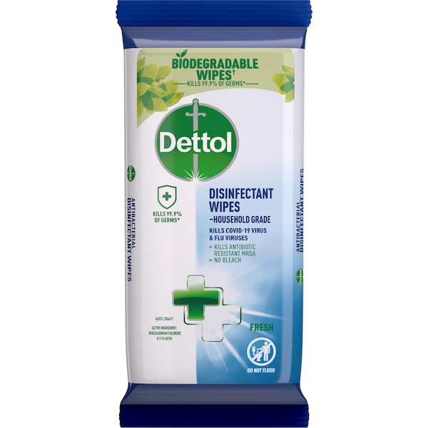 Dettol Multipurpose Disinfectant Cleaning Wipes Fresh 45 pack