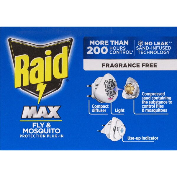 Raid Max Fly & Mosquito Protection Electric PlugIn each Woolworths