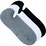 Underworks Men's No Show Sneaker Socks Size 7-10 Assorted 3 Pack