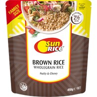 Sunrice Microwave Brown Rice Pouch Fragrant Brown Rice Family Sz