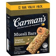 Carman's Muesli Bars Original Fruit Free Value