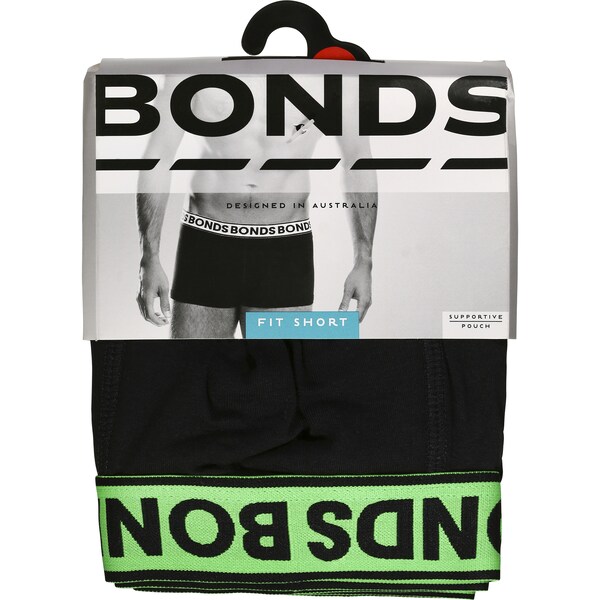 Bonds Mens Underwear Fit Shorts Medium Each