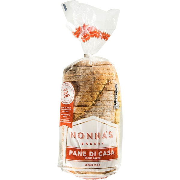 Nonna's Bakery Pane Di Casa Slice Sliced 650g