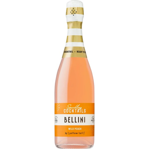 Yellow Tail Bellini Wild Peach Sparkling Bottle 750mL