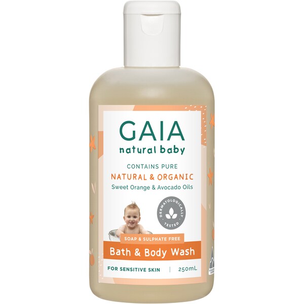 Gaia Natural Baby Wash Bath & Body 250ml