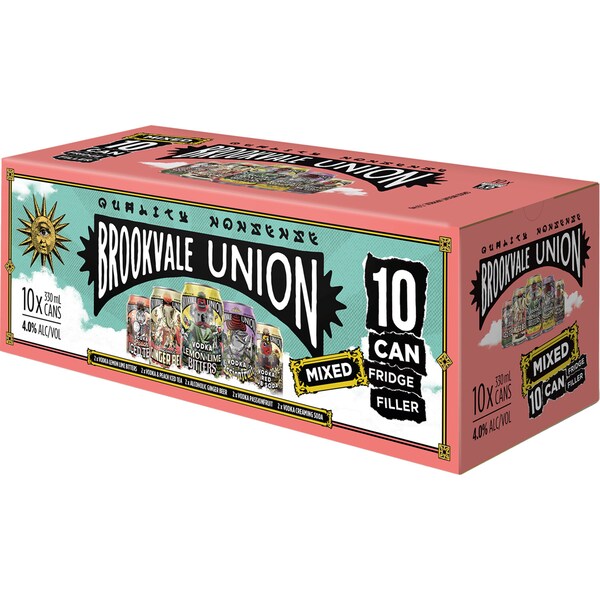 Brookvale Union Mixed Cans 330mL x 10 Pack