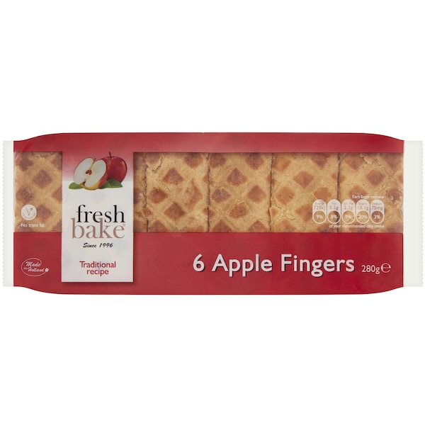 Fresh Bake Apple Fingers 6 pack