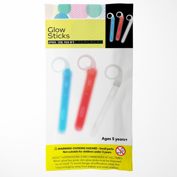 Whiz Pop Bang Glow Sticks 3 Pack