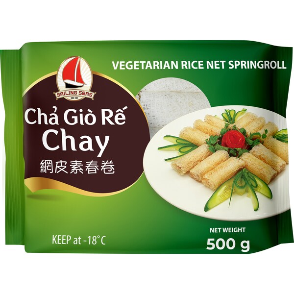 Sailing Seas Vegetarian Rice Net Springroll 500g