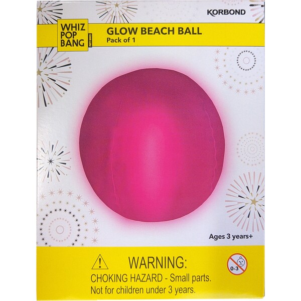 Whiz Pop Bang Happy New Year Glow Ball Pink Each