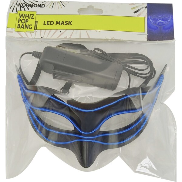 Whiz Pop Bang Led Mask Blue Each