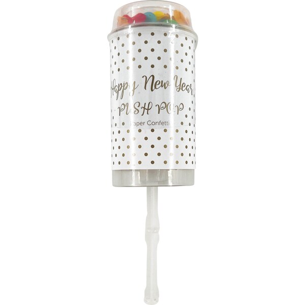 Happy New Year Push Pop Gold Each