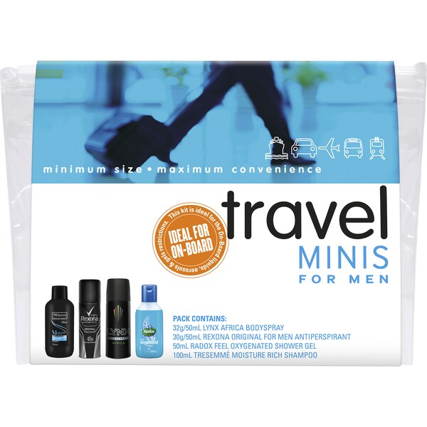 Rexona Travel Minis Mens Freshen Up Pack