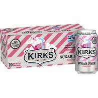 Kirks Creaming Soda Sugar Free Soft Drink Cans