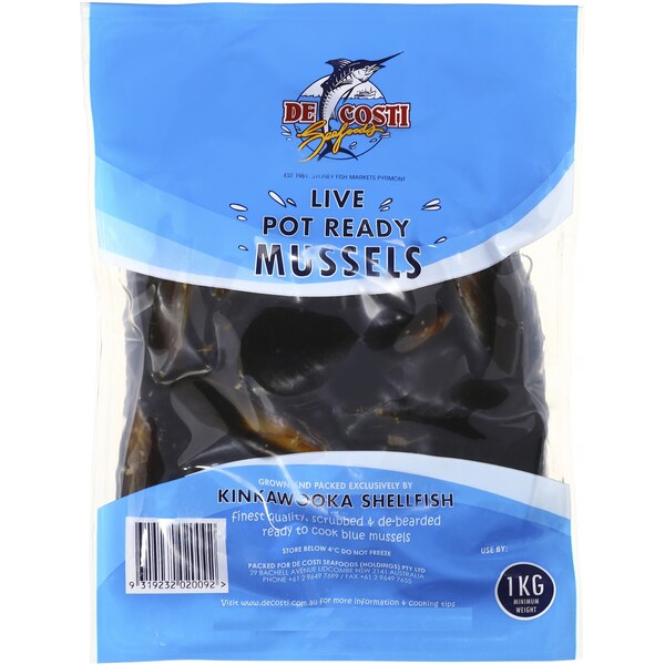 De Costi Seafoods MUSSELS BLACK 1KG