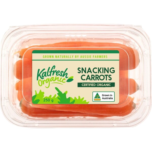 Organic Snacking Carrots 250g