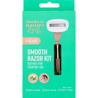 Thanks To Nature 5 Blade Razor & 2 Cartridge Set
