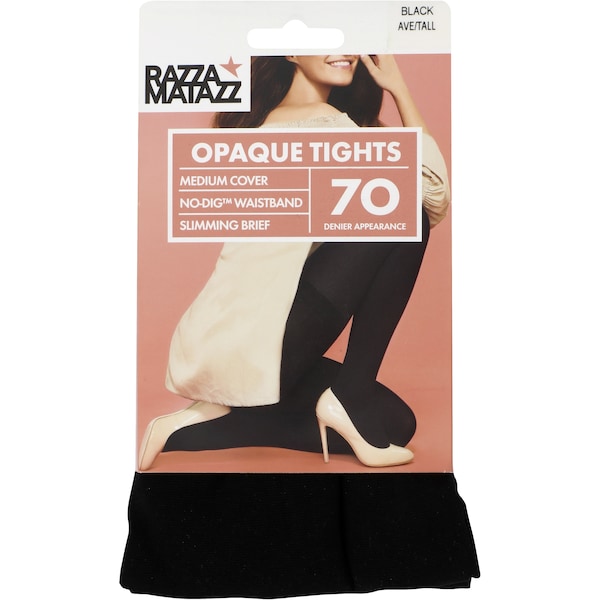 Razzamatazz Body Contour Pantyhose Opaque Tights 70 Denier Each