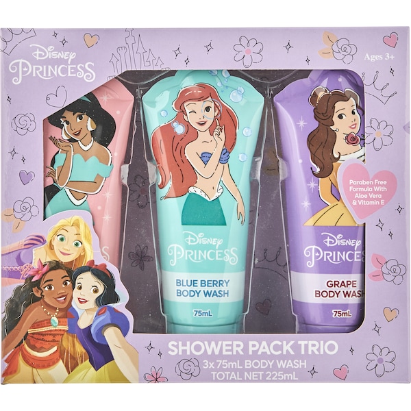 Disney Princess Shower Pack 3 Pack