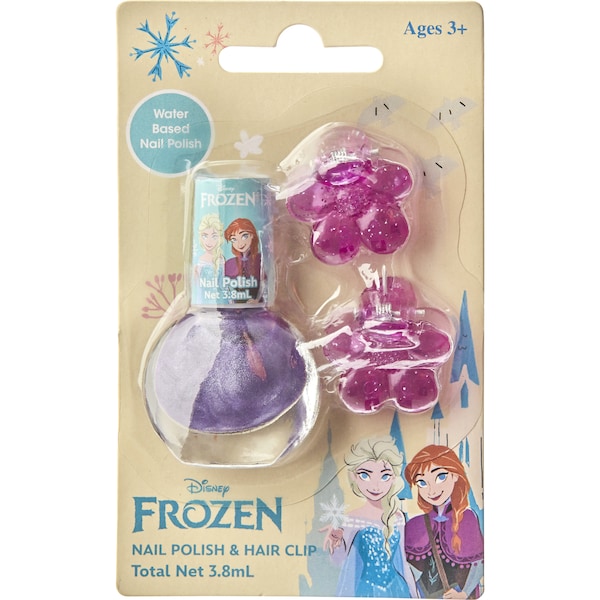 Frozen Nail Polish With Hair Clips Each