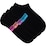 Underworks Ladies Sport No Show Socks Size 5-8 Black 4 pack