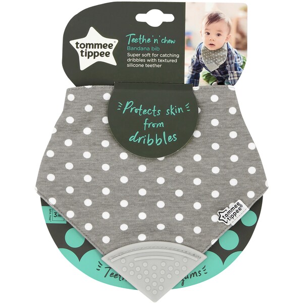 Tommee Tippee Teethe n Chew Bandana Bib Each