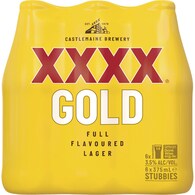 XXXX Gold Mid Strength Lager Bottles