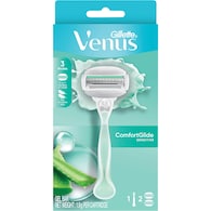 Gillette Venus Comfortglide Sensitive Razor With 2 Blades