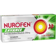 Nurofen Zavance Fast Pain Relief Caplets 256mg Ibuprofen