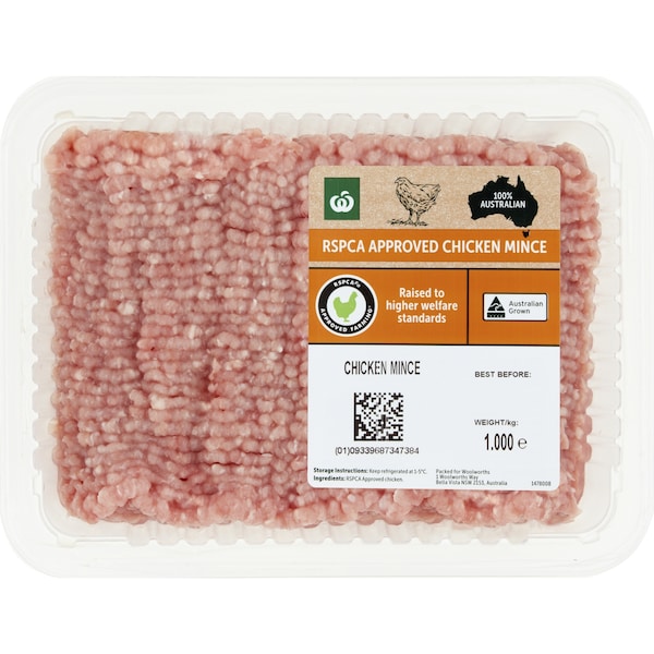Woolworths Rspca Approved Chicken Mince 1kg