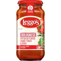 Leggo's Bacon Flavour Bolognese Chunky Tomato & Herbs Pasta Sauce