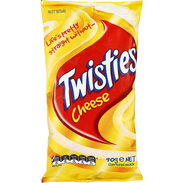 Twisties Single Pack Cheese 90g