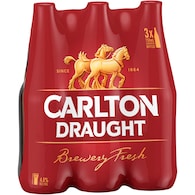 Carlton Draught Lager Bottles