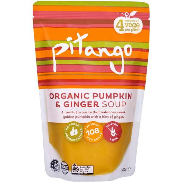 Pitango Organic Soup Pumpkin Ginger 600g