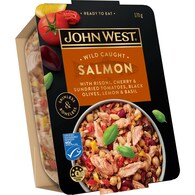 John West Salmon Bowl With Risoni Cherry & Sundried Tomato Olives Lemon