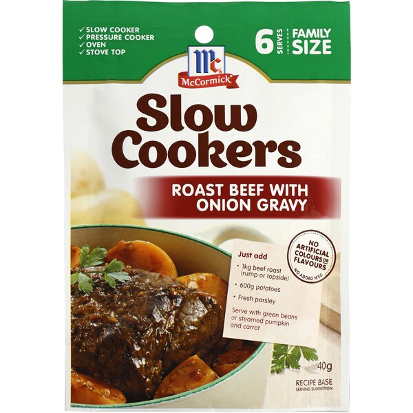 McCormicks Slow Cookers Beef With Onion Gravy 40g