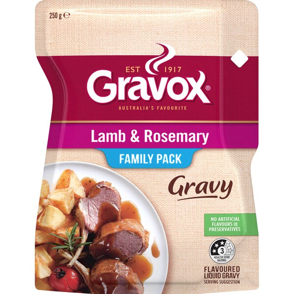 Gravox Lamb & Rosemary Liquid Family Pack 250g