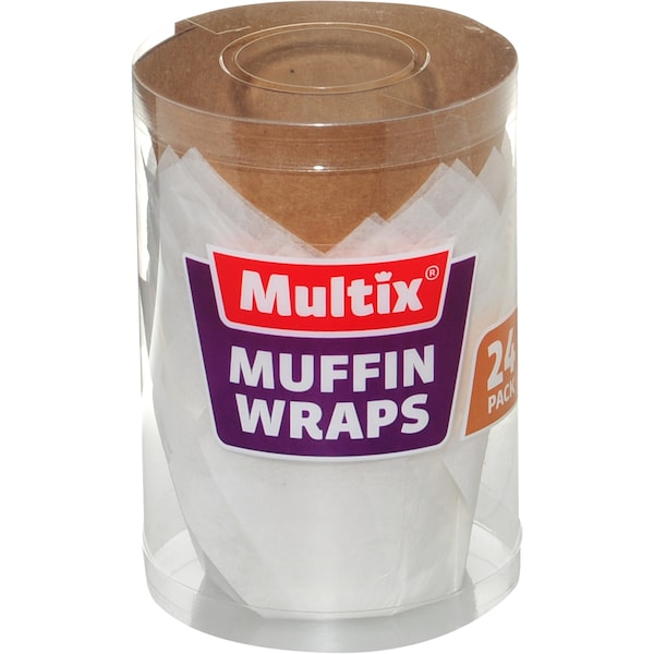 Multix Patty Pans Café Collection Muffin Wraps 24 pack