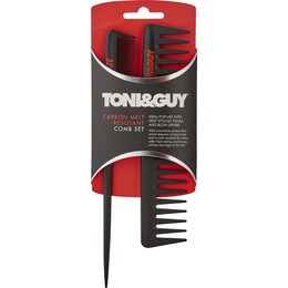 Toni & Guy Carbon Melt Resistant Comb Set each – Woolworths