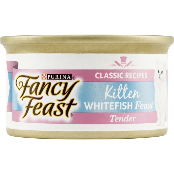Fancy Feast Kitten Food Tender Ocean Whitefish Feast 85g
