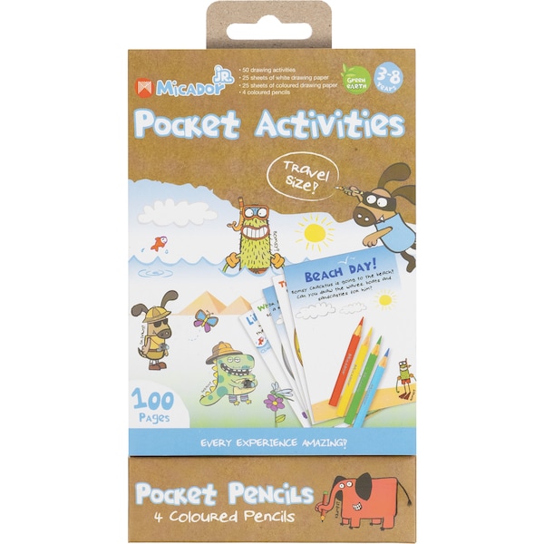 Micador Jr. Pocket Activities With 4 Pencils each