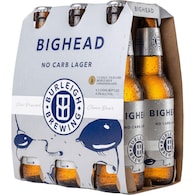 Burleigh Brewing Co. Big Head No Carb Beer Bottles