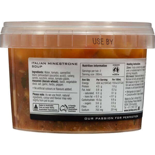 Darikay Italian Minestrone Soup 560ml